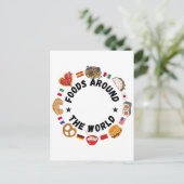 世界中の食べ物 ポストカード (スタンド正面)