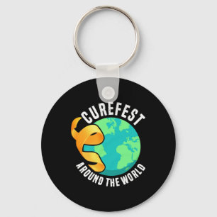 世界中のCurefest 小児がん啓発 キーホルダー