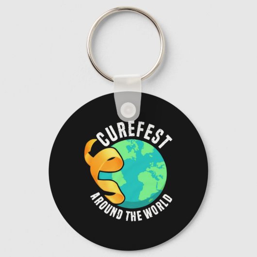 世界中のCurefest 小児がん啓発 キーホルダー (正面)