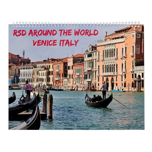 世界中のRSD |ヴェネツィア・イタリア カレンダー (カバー)
