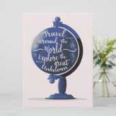 世界中を旅して未知の世界を探索素晴らし 招待状 (スタンド正面)