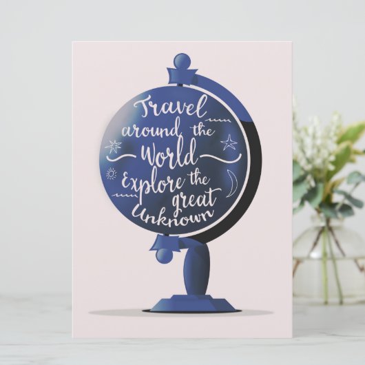 世界中を旅して未知の世界を探索素晴らし 招待状 (スタンド正面)