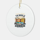 世界中を旅する セラミックオーナメント (左)