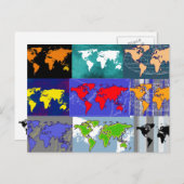 世界中を旅する ポストカード (正面/裏面)