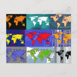 世界中を旅する ポストカード
