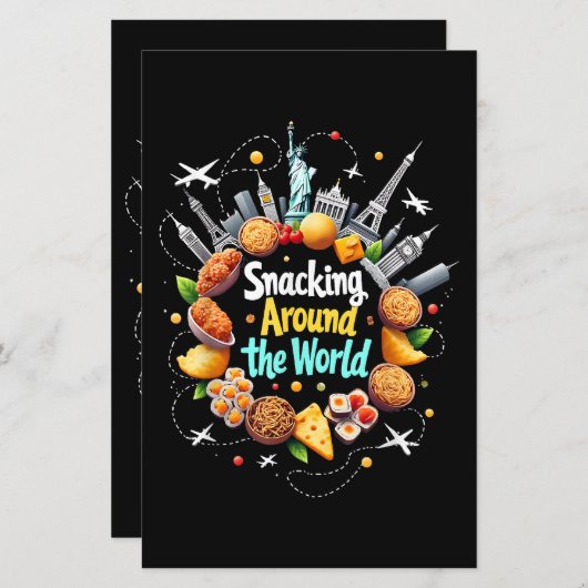 世界中を飛び回るファストフード旅行車 (正面/裏面)