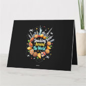 世界中を飛び回るファストフード旅行車 カード (裏面)