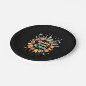 世界中を飛び回るファストフード旅行車 ペーパープレート (アングル)