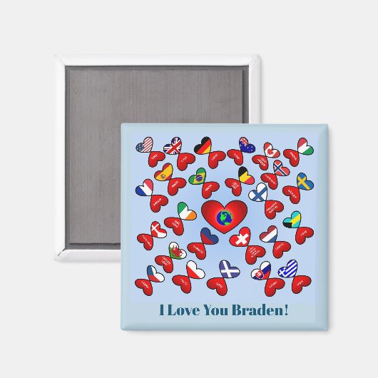 世界中違うの愛の言語 マグネット (正面/裏面)