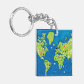 世界中 キーホルダー (正面左)