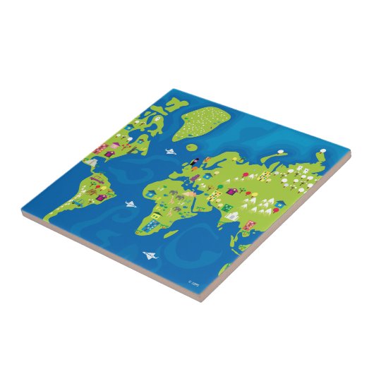 世界中 タイル (側面)