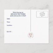 世界中: パスポート インビテーションポストカード (裏面)