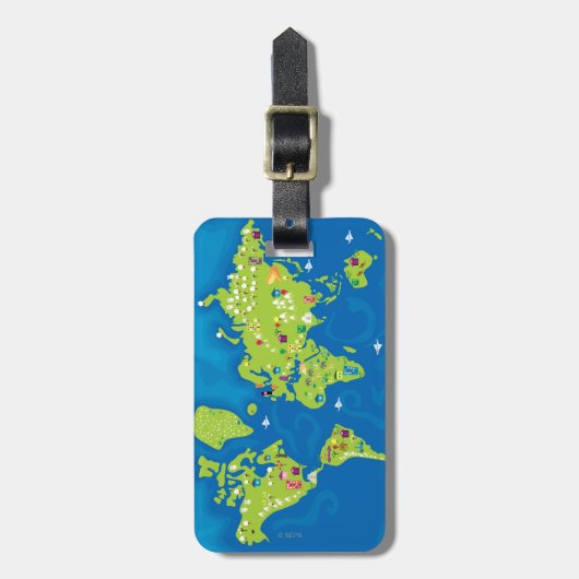 世界中 ラゲッジタグ (正面縦)