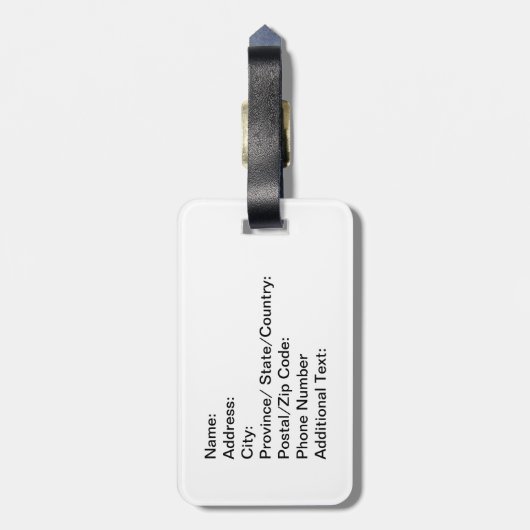 世界中 ラゲッジタグ (裏面縦)