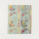 世界人口の地図 タペストリー (正面)