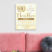 世界人権宣言第01条 キャンバスプリント (インサイチュ (リビング))