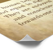 世界人権宣言第01条 ポスター (角)