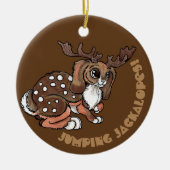 世界人/ジャッカロ信じー セラミックオーナメント (正面)