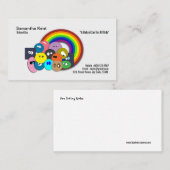 世界企業カードの乳母の虹の子供 名刺 (正面/裏面)