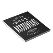 世界会計士最高の ノートパッド (アングル)