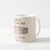 世界伝統デー2023伝統の変更 コーヒーマグカップ (正面右)