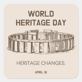 世界伝統デー2023伝統の変更 スクエアシール