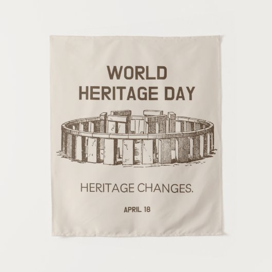 世界伝統デー2023伝統の変更 タペストリー (正面)