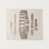 世界伝統デー2023伝統の変更 タペストリー (正面(横))