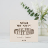 世界伝統デー2023伝統の変更 ポストカード (スタンド正面)