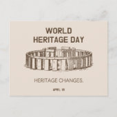 世界伝統デー2023伝統の変更 ポストカード (正面)