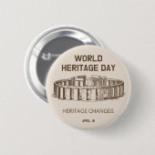 世界伝統デー2023伝統の変更 缶バッジ (正面&裏面)
