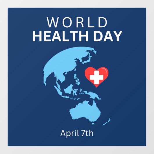 世界保健の日4月7日 ウィンドウサイン (シート)