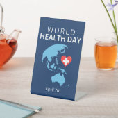 世界保健の日4月7日 台座サイン (インサイチュ)