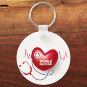 世界保健デー キーホルダー (正面)
