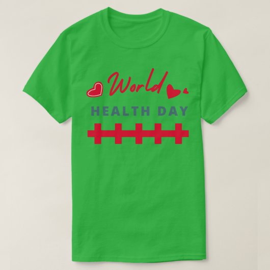 世界保健日2 Tシャツ (デザイン正面)