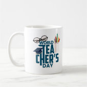 世界先生の日 コーヒーマグカップ (左)