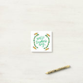 世界先生日 ポストイット (デスク上)