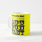 世界公認最高の計理士 コーヒーマグカップ (正面左)