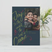 世界写真クリスマスカードへの喜び サンキューカード (スタンド正面)