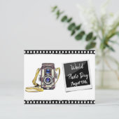 世界写真威厳がある日19番はがき ポストカード (スタンド正面)