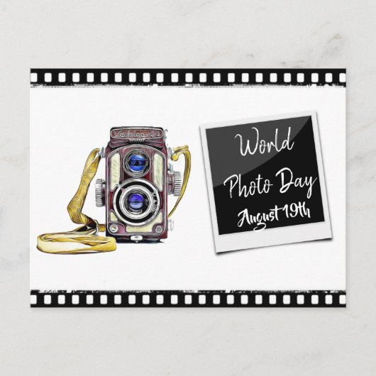 世界写真威厳がある日19番はがき ポストカード (正面)