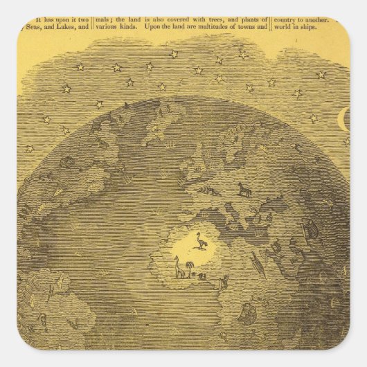 世界写真 スクエアシール (正面)