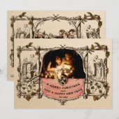 世界初のクリスマスカード（1873年） シーズンカード (正面/裏面)