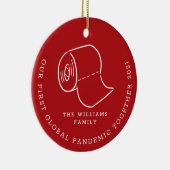 世界初のクリスマス・ホリデー写真 セラミックオーナメント (右)