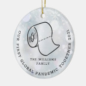 世界初のコロナ禍のクリスマス スノーフレーク セラミックオーナメント (左)