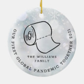 世界初のコロナ禍のクリスマス スノーフレーク セラミックオーナメント (裏面)