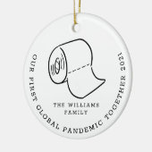 世界初のパンデミッククリスマスホリデー セラミックオーナメント (左)