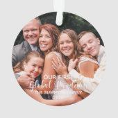 世界初のパンデミック写真カスタム オーナメント (裏面)