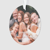 世界初のパンデミック写真カスタム オーナメント (正面)