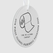 世界初のパンデミック同時多発ホリデー写真 オーナメント (正面)